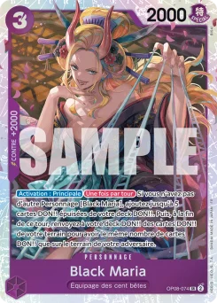 Black Maria OP08-074 R1 One Piece Card the Best vol.2