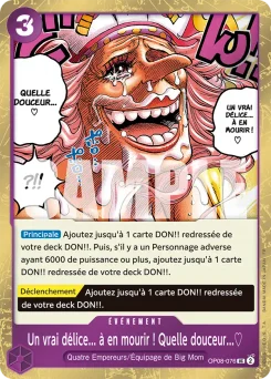 Un vrai délice... à en mourir ! Quelle douceur...♡ OP08-076 P1 One Piece Card the Best vol.2