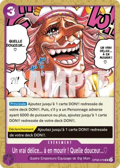 Un vrai délice... à en mourir ! Quelle douceur...♡ OP08-076 R1 One Piece Card the Best vol.2