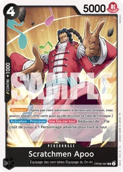 Scratchmen Apoo OP08-087 R1 One Piece Card the Best vol.2