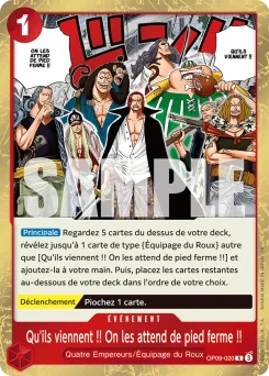 Qu'ils viennent !! On les attend de pied ferme !! OP09-020 R1 One Piece Card the Best vol.2