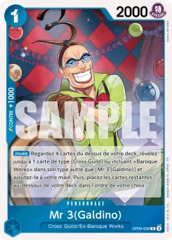 Mr 3(Galdino) OP09-056 R2 One Piece Card the Best vol.2