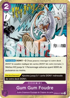 Gum Gum Foudre OP09-077 P1 One Piece Card the Best vol.2