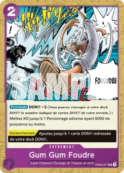 Gum Gum Foudre OP09-077 R2 One Piece Card the Best vol.2