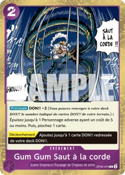Gum Gum Saut à la corde OP09-079 P1 One Piece Card the Best vol.2