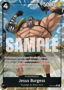 Jesus Burgess OP09-086 P1 One Piece Card the Best vol.2