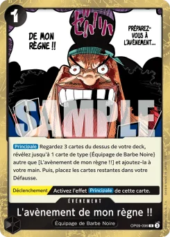 L'avènement de mon règne !! OP09-096 R1 One Piece Card the Best vol.2