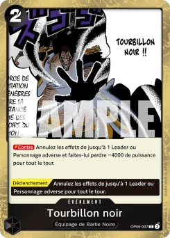 Tourbillon noir OP09-097 P1 One Piece Card the Best vol.2