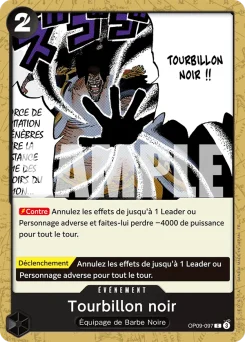 Tourbillon noir OP09-097 R1 One Piece Card the Best vol.2
