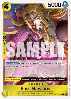 Basil Hawkins OP10-109 R1 One Piece Card the Best vol.2