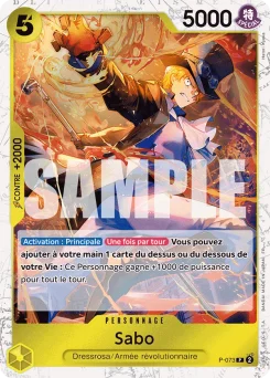 Sabo P-073 P1 One Piece Card the Best vol.2