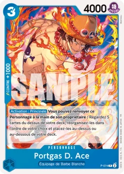 Portgas D. Ace P-074 R1 One Piece Card the Best vol.2