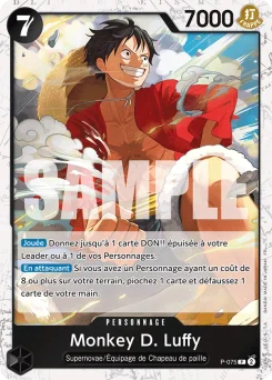 Monkey D. Luffy P-075 P1 One Piece Card the Best vol.2