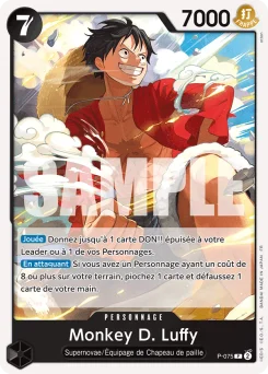Monkey D. Luffy P-075 R1 One Piece Card the Best vol.2