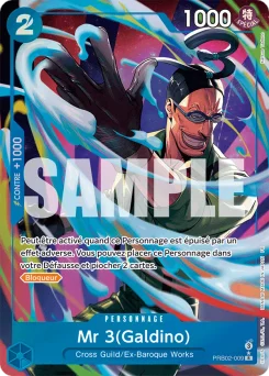 Mr 3(Galdino) PRB02-009 P1 One Piece Card the Best vol.2