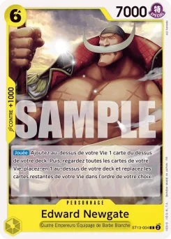Edward Newgate ST13-004 R1 One Piece Card the Best vol.2