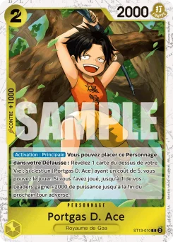 Portgas D. Ace ST13-010 P1 One Piece Card the Best vol.2