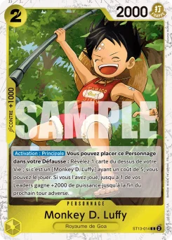 Monkey D. Luffy ST13-014 P1 One Piece Card the Best vol.2