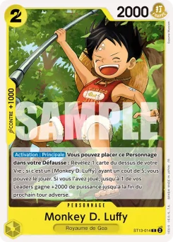 Monkey D. Luffy ST13-014 R1 One Piece Card the Best vol.2