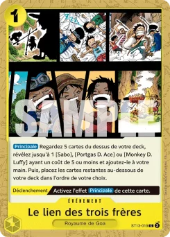 Le lien des trois frères ST13-019 R1 One Piece Card the Best vol.2