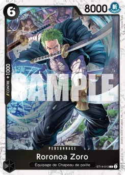Roronoa Zoro ST14-013 P1 One Piece Card the Best vol.2