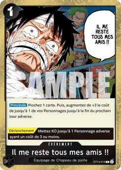 Il me reste tous mes amis !! ST14-016 P1 One Piece Card the Best vol.2