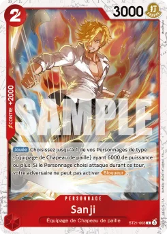 Sanji ST21-003 P2 One Piece Card the Best vol.2