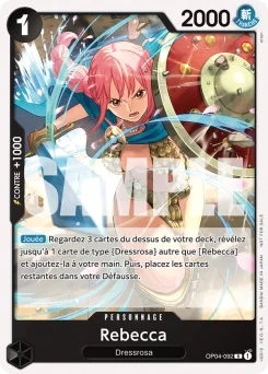 Rebecca OP04-092 P1 Carte promo
