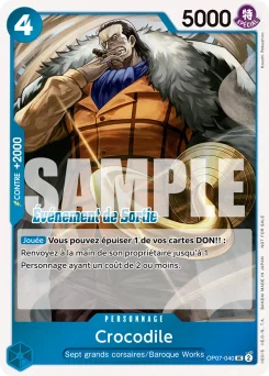 Crocodile OP07-040 P2 Carte promo