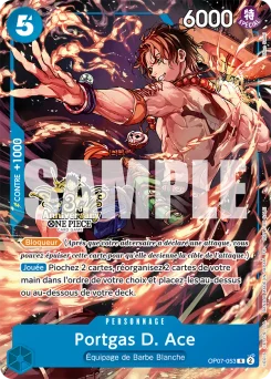 Portgas D. Ace OP07-053 P1 Carte promo