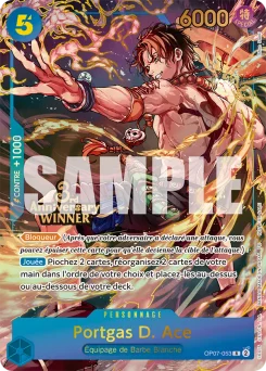 Portgas D. Ace OP07-053 P2 Carte promo