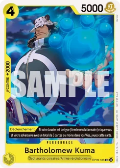 Bartholomew Kuma OP09-108 P1 Carte promo