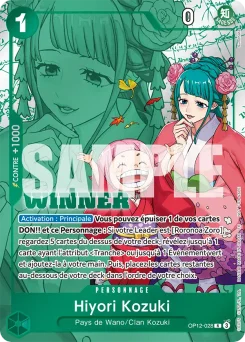 Hiyori Kozuki OP12-028 P2 Carte promo