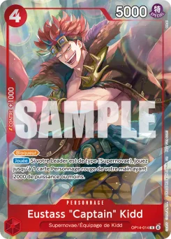 Eustass "Captain" Kidd OP14-014 P1 Carte promo