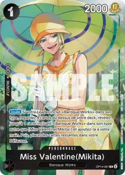 Miss Valentine(Mikita) OP14-087 P1 Carte promo