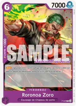 Roronoa Zoro P-045 P1 Carte promo