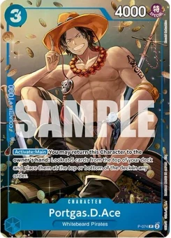 Portgas D. Ace P-074 Tin Pack Carte promo