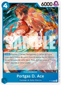 Portgas D. Ace P-103 Carte promo