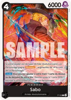 Sabo P-105 Carte promo