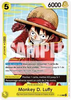 Monkey D. Luffy P-106 P1 Carte promo