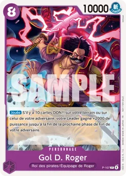 Gol D. Roger P-107 Carte promo