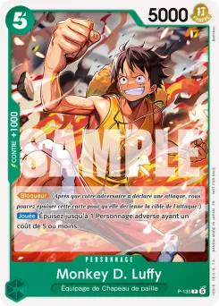 Monkey D. Luffy P-135 Carte promo