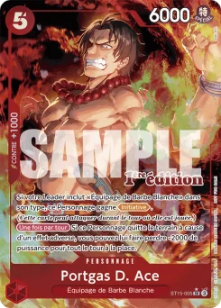 Portgas D. Ace ST15-005 P2 Carte promo