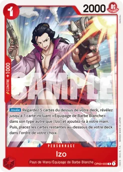 Izo OP03-003 P1 Rouge Edward Newgate