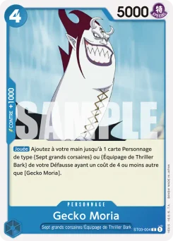 Gecko Moria ST03-004 P1 Bleu Don Quijote Doflamingo