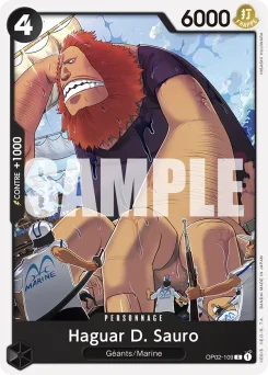 Haguar D. Sauro OP02-109 P1 Noir Smoker