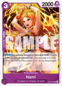Nami OP09-070 R1 Violet/Noir Monkey D. Luffy