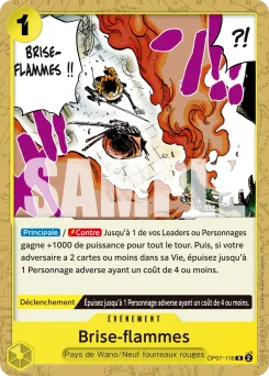 Brise-flammes OP07-116 P1 Vert/Jaune Yamato