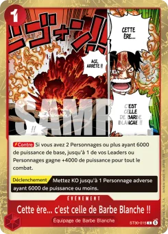 Cette ère... c'est celle de Barbe Blanche !! ST30-015 Luffy et Ace