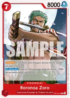 Roronoa Zoro OP14-015 R1 Rouge Monkey D. Luffy